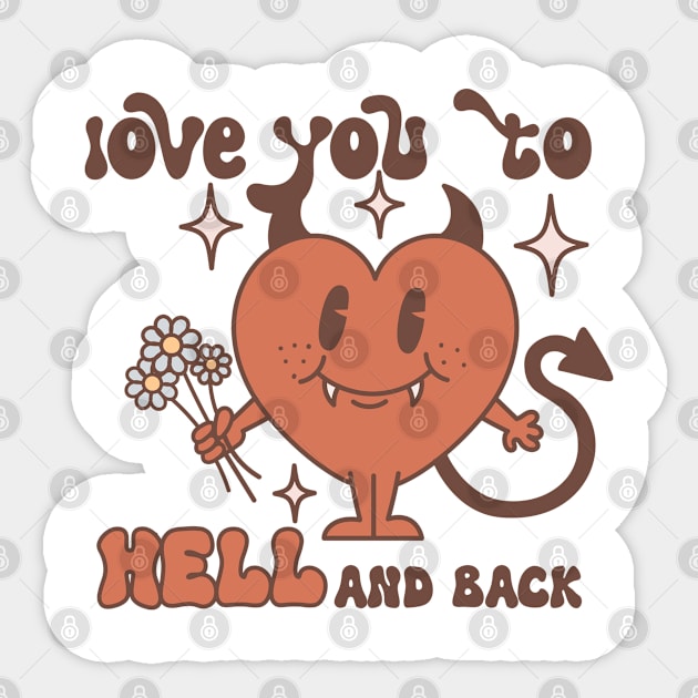 Cute Devil Heart Halloween Sticker by TurnEffect